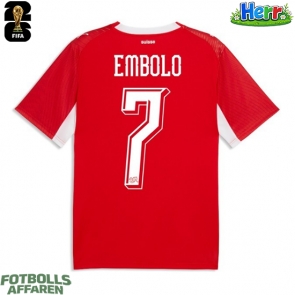 Schweiz Breel Embolo #7 Hemmatröja VM 2026 Kortärmad